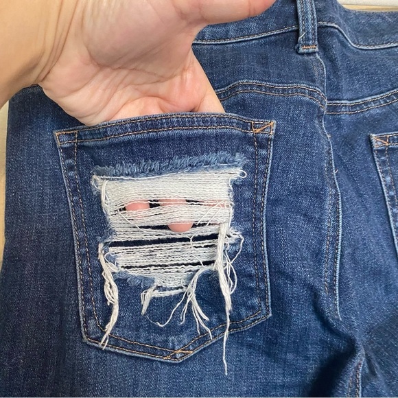 Talbots Jeans Size 8 Flawless Distressed Denim Jeans - Picture 11 of 16